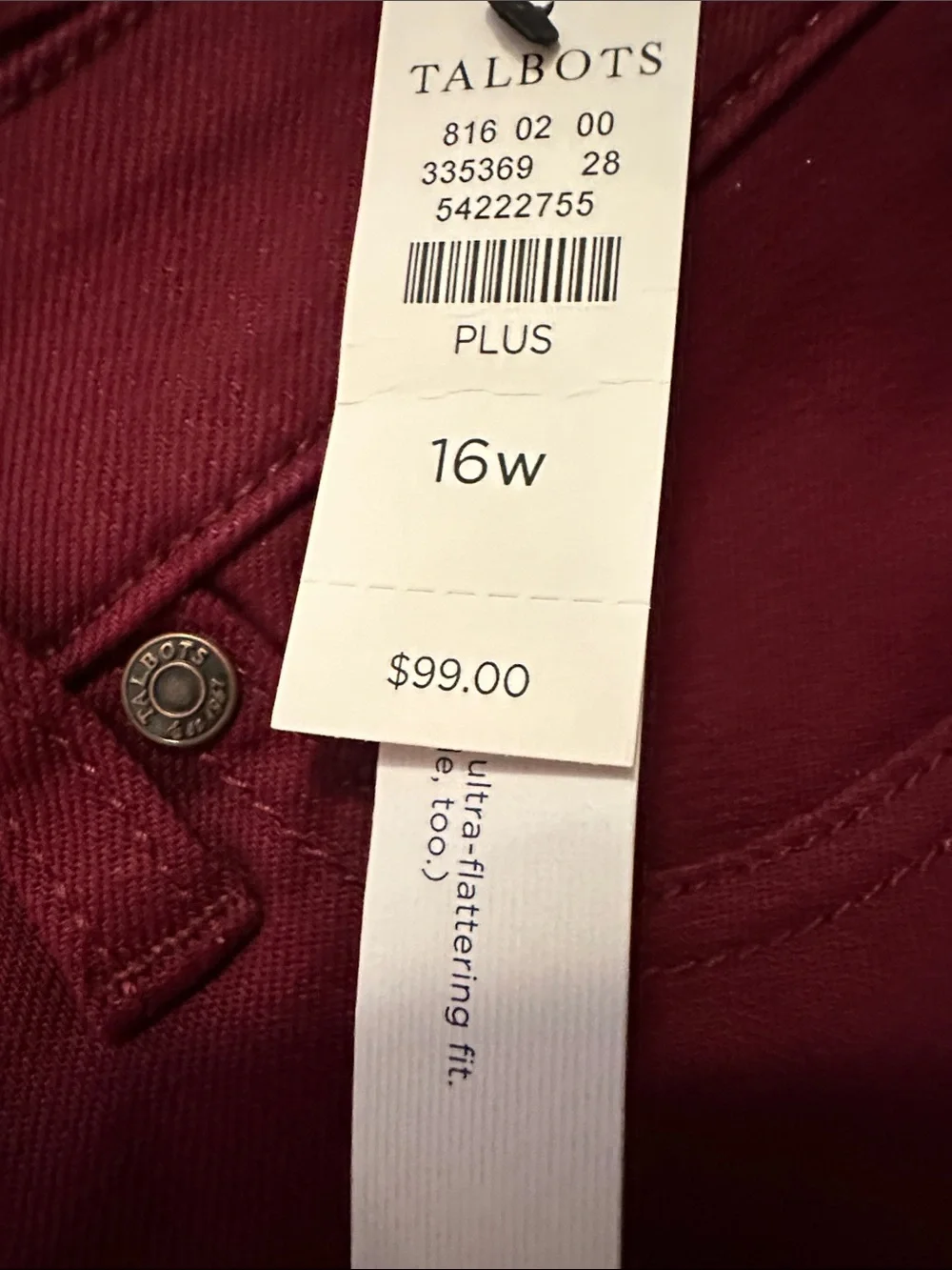 Talbots slim ankle